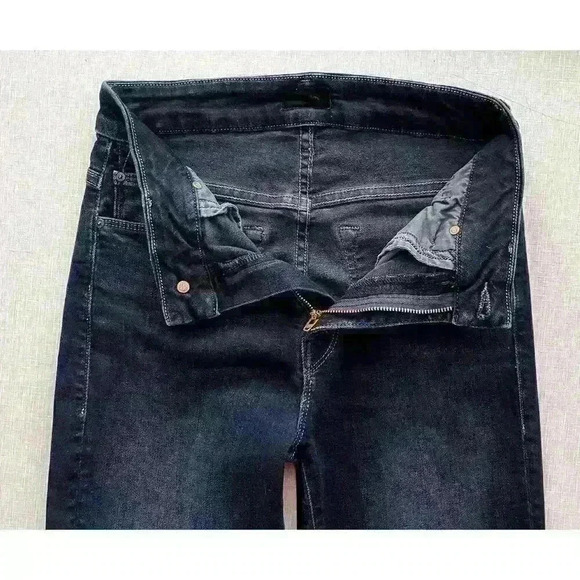 Mother Sz 24 The Looker Ankle Fray Jeans Last Call Skinny High Rise Stretch - Picture 4 of 14